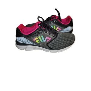 Fila Grey Pink Sneakers Women's Size 8